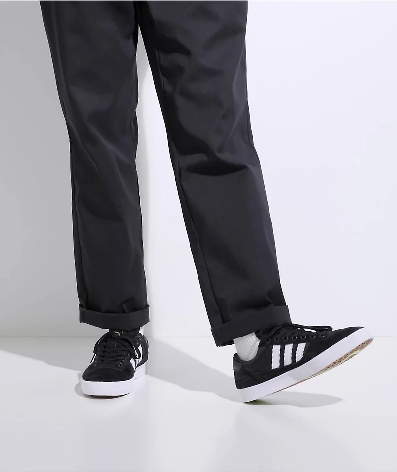 adidas Puig Black, White, & Lime Shoes