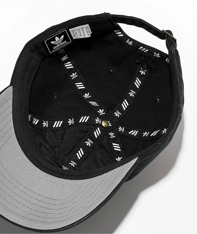 adidas Relaxed Black Strapback Hat