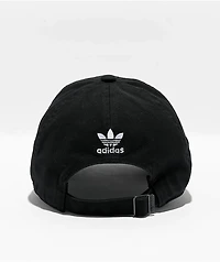 adidas Relaxed Mini Logo Black Strapback Hat