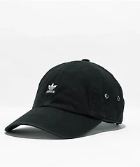 adidas Relaxed Mini Logo Black Strapback Hat