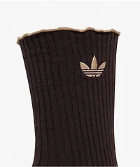 adidas Ruffle 2 Pack Magic Beige & Aurora Coffee Crew Socks
