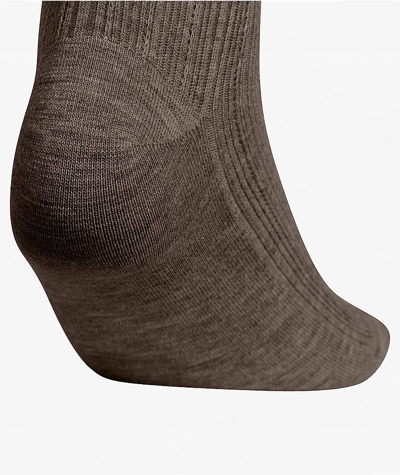 adidas Ruffle 3 Pack Brown, Cream & Grey Ankle Socks