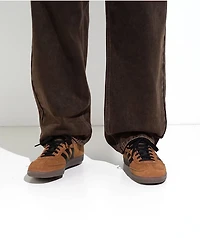 adidas Samba ADV Dusky Bronze, Core Black, & Gum Skate Shoes