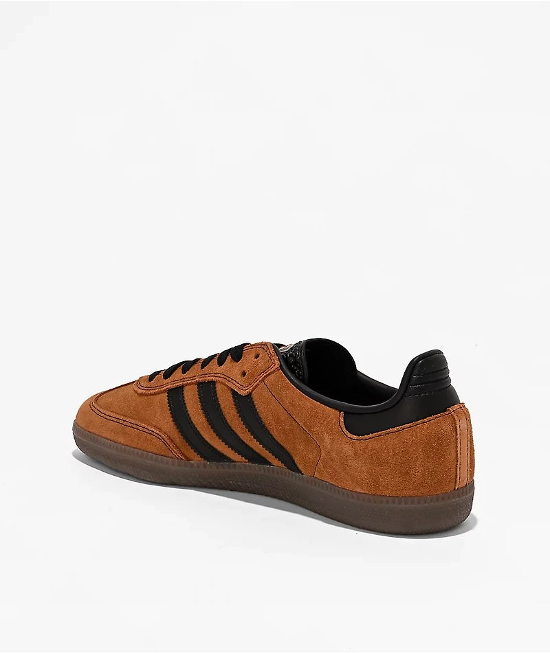 adidas Samba ADV Dusky Bronze, Core Black, & Gum Skate Shoes