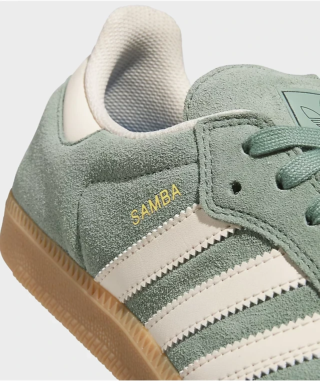 Adidas Samba ADV Silver Green, Wonder White & Gum Skate Shoes | MainPlace  Mall