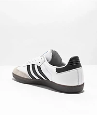 adidas Samba ADV White, Black & Gum Skate Shoes