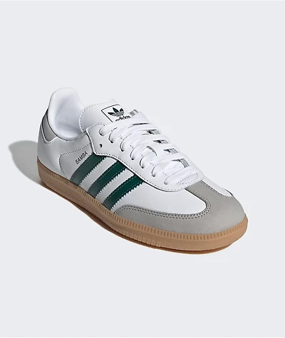 adidas Samba OG Cloud White & Green Shoes