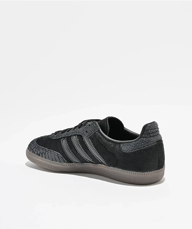 adidas Samba OG Pony Hair Core Black Skate Shoes