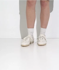 adidas Samba OG Pony Hair Off White & Crystal Linen Skate Shoes