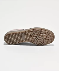 adidas Samba OG Silver & Gum Skate Shoes