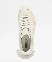adidas Sambo OG Pony Hair Off White & Crystal Linen Skate Shoes