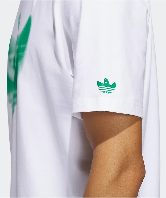 Adidas Skate Logo White T-Shirt at Hamilton Place in