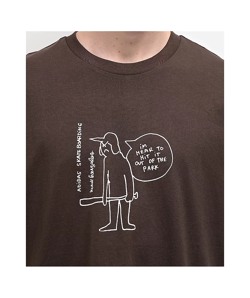 adidas Shmoofoil Out The Park Brown T-Shirt