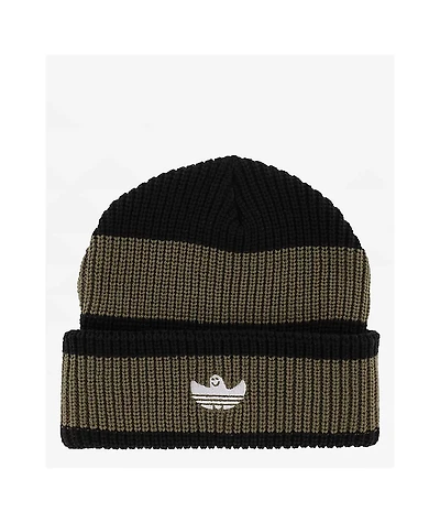 adidas Shmoofoil Strata Olive and Black Beanie