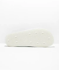 adidas Shmoofoil White & Mint Slide Sandals