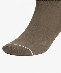 adidas Signature Brown, Khaki & Grey High Quarter Crew Socks
