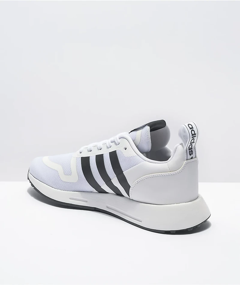 adidas Smooth Runner White, Black & Grey shoes