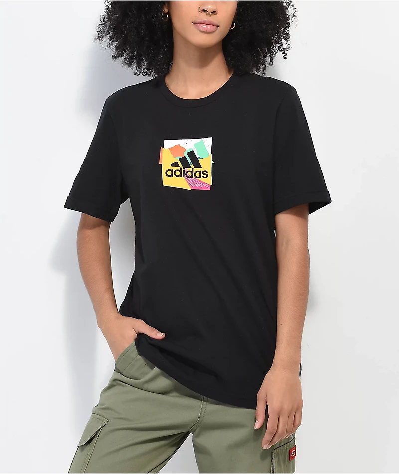 adidas Spring Track Black T-Shirt