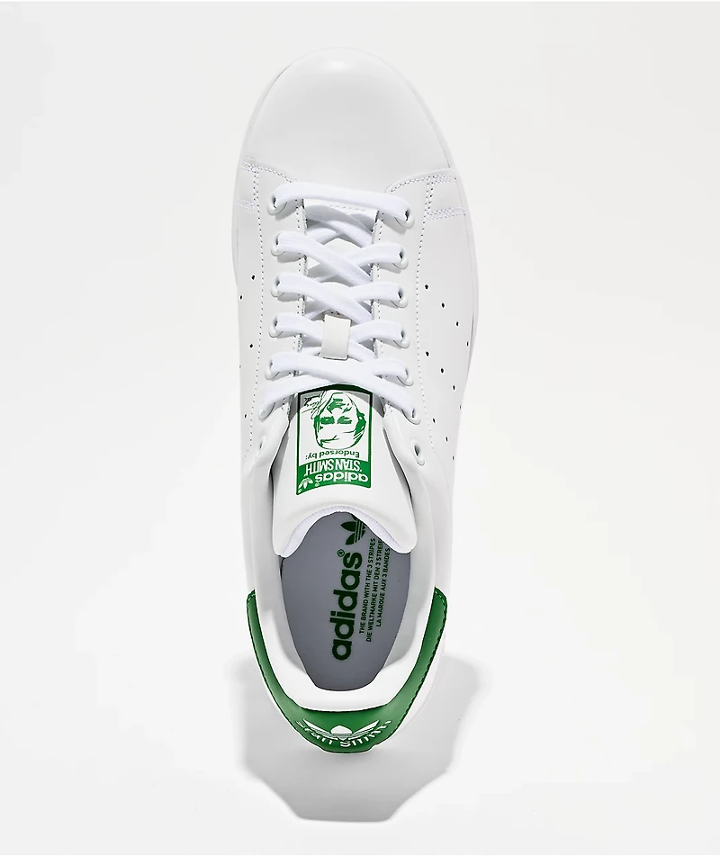 adidas Stan Smith White & Green Shoes