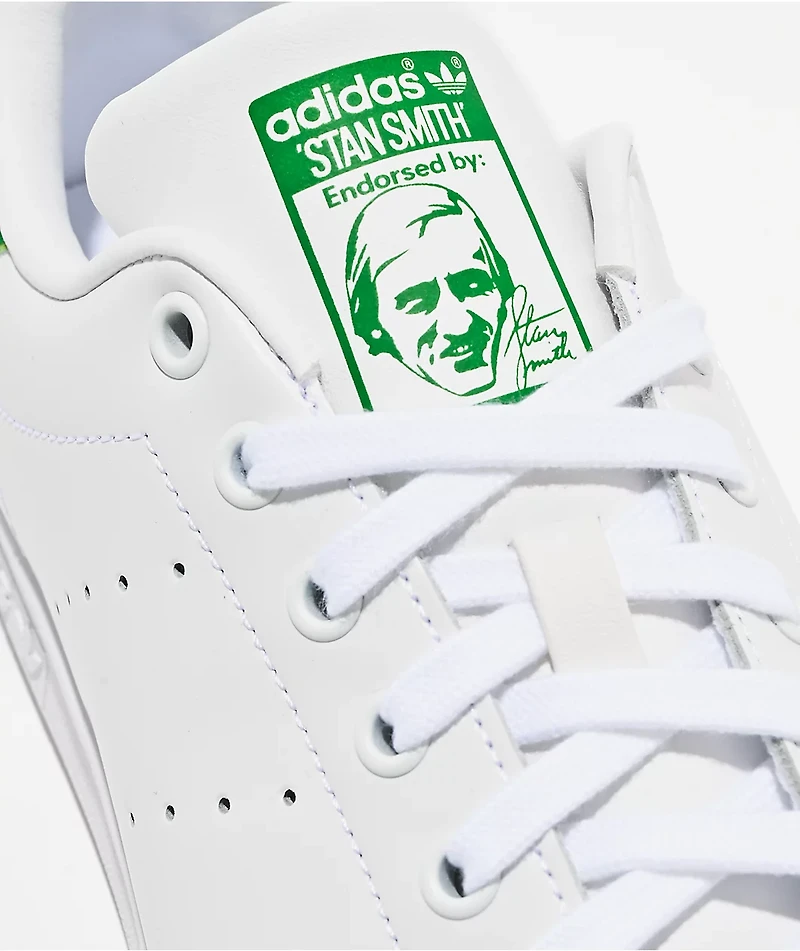 adidas Stan Smith White & Green Shoes