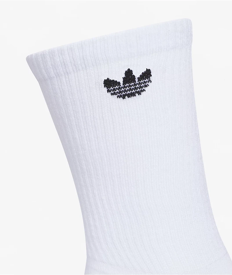 adidas Superlite 6 Pack White Crew Socks