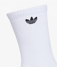 adidas Superlite 6 Pack White Crew Socks