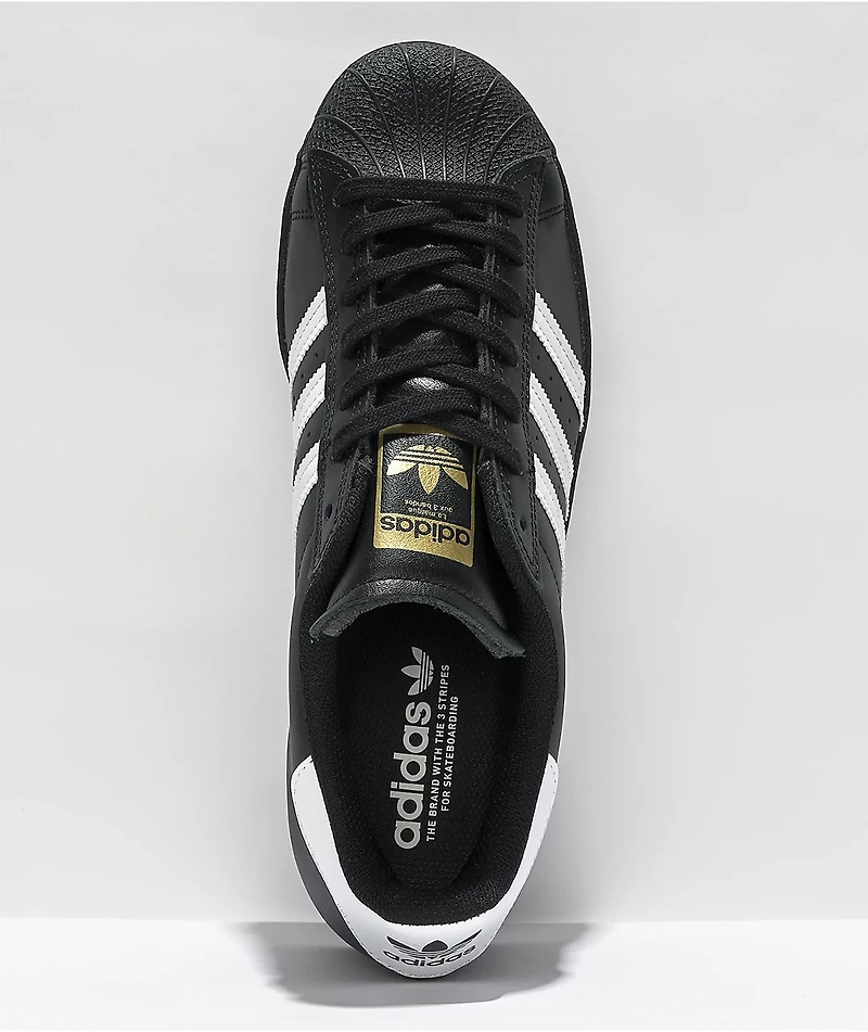 adidas Superstar ADV Black & White Skate Shoes