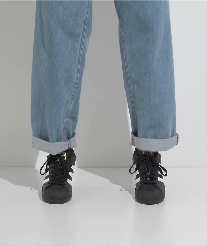 adidas Superstar ADV Black & White Skate Shoes