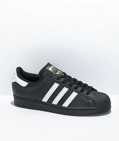 adidas Superstar ADV Black & White Skate Shoes
