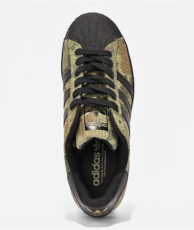 adidas Superstar ADV Camo & Black Skate Shoes