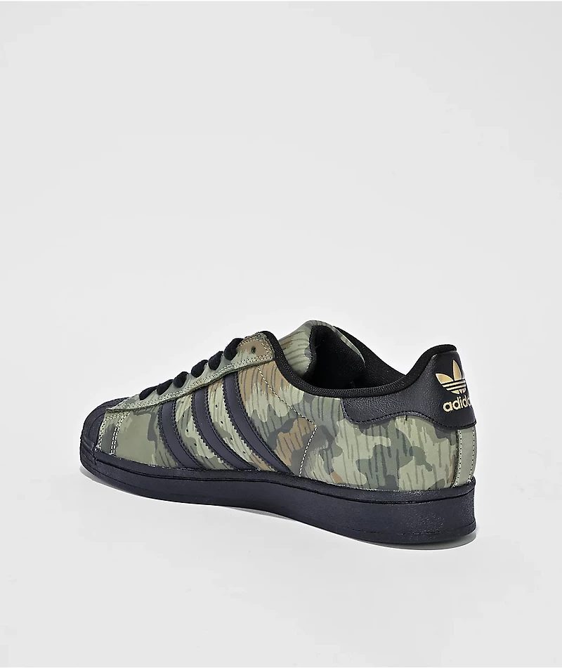adidas Superstar ADV Camo & Black Skate Shoes