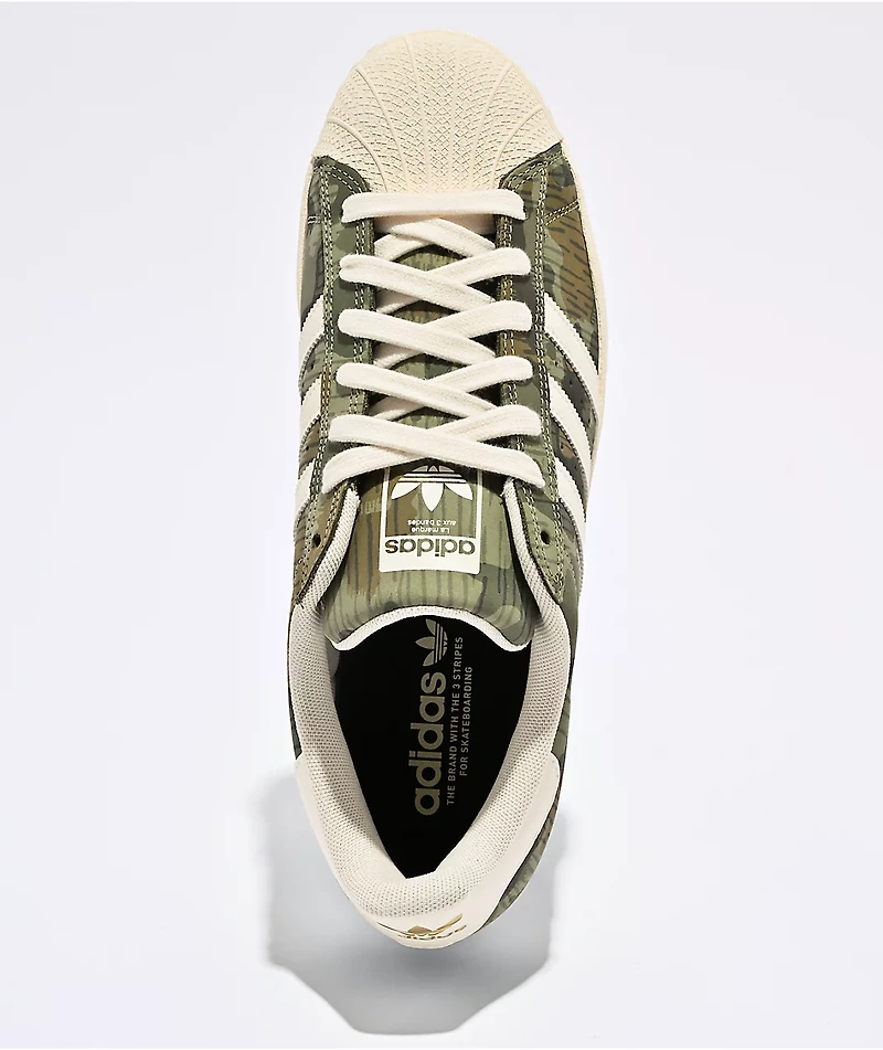 adidas Superstar ADV Camo & White Skate Shoes