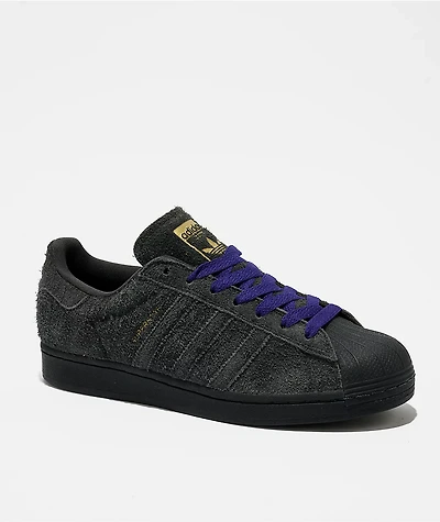 adidas Superstar ADV Carbon & Purple Skate Shoes