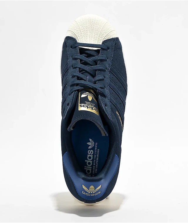 Navy Blue Superstar Metallic Blue Stripes Superstar Adv Metallic