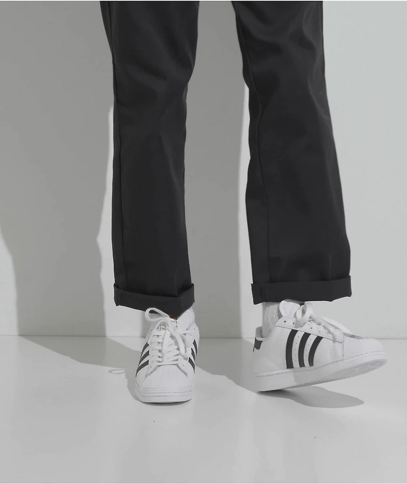 adidas Superstar ADV White & Black Skate Shoes