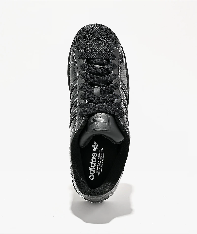 adidas Superstar II Snake Print Core Black & Cloud White Shoes