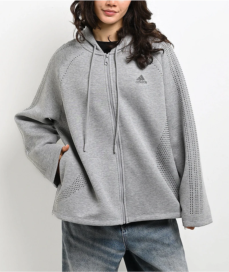 adidas Teamgeist Rhinestone Grey Hoodie