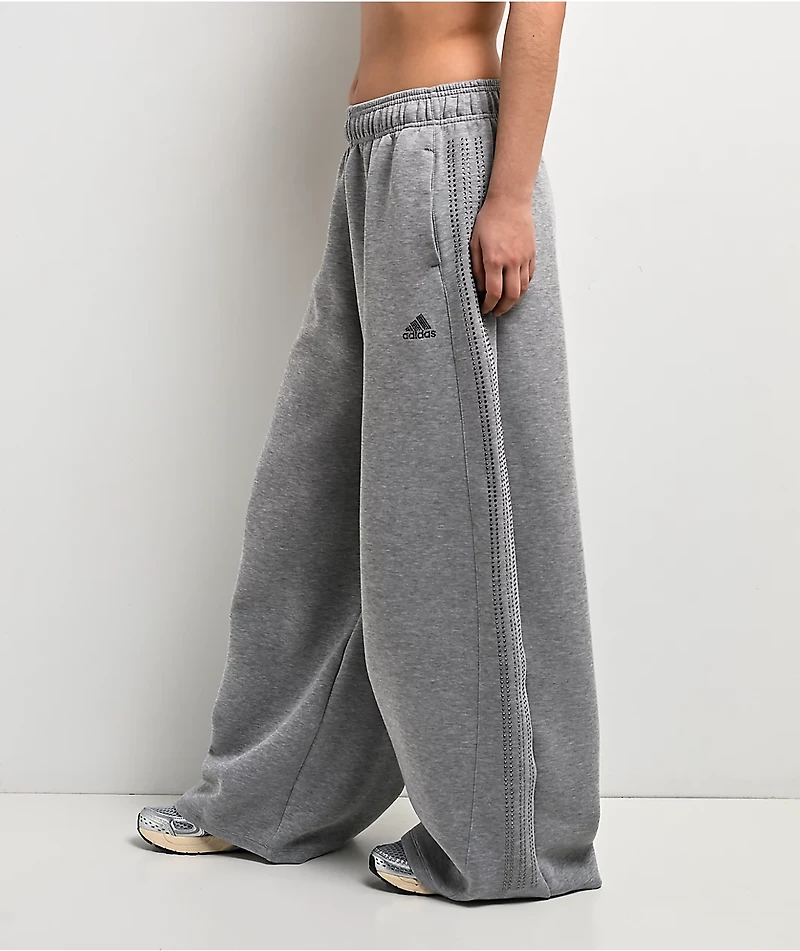 adidas Teamgeist Rhinestone Heather Grey Track Pants