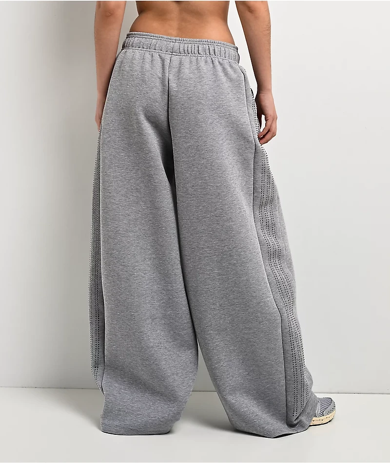 adidas Teamgeist Rhinestone Heather Grey Track Pants