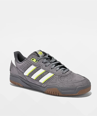 adidas Tekkira Cup Aurora Onix, Cloud White & Solar Slime Skate Shoes