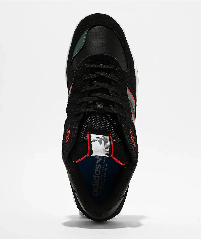 adidas Tekkira Cup Core Black, Preloved Teal & Better Scarlet Skate Shoes