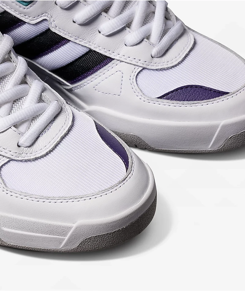 adidas Tekkira Cup White, Grey & Purple Skate Shoes