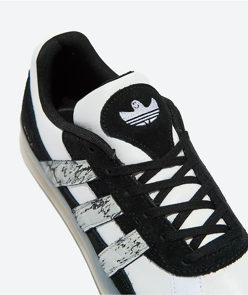 adidas Tonneson Aloha Super Black & White Skate Shoes