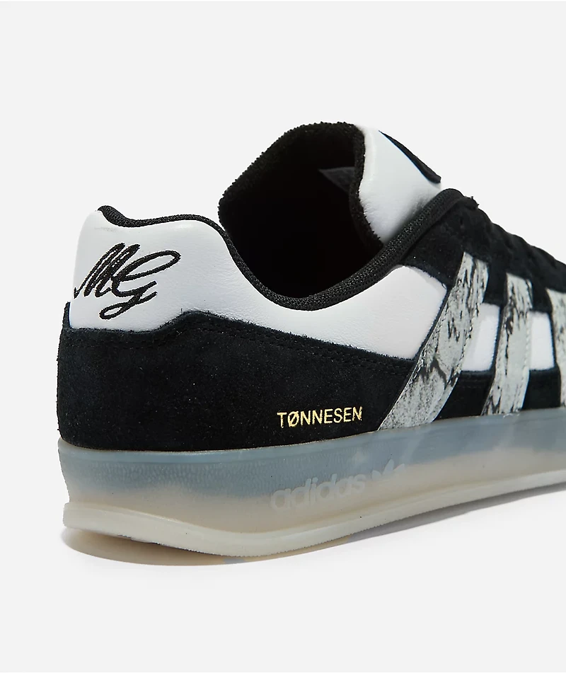adidas Tonneson Aloha Super Black & White Skate Shoes