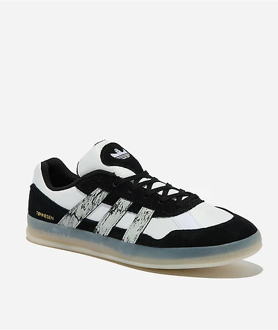 adidas Tonneson Aloha Super Black & White Skate Shoes