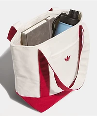 adidas Trefoil Court Mini Off White & Team Victory Red Tote Bag