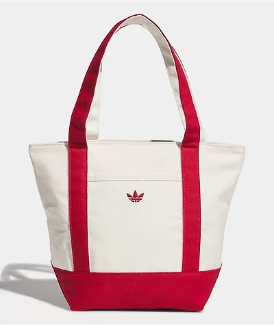 adidas Trefoil Court Mini Off White & Team Victory Red Tote Bag