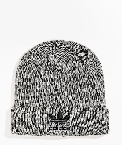 adidas Trefoil Grey & Black Beanie