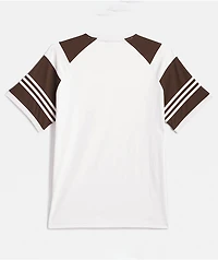 adidas Tyshawn Crystal White & Dark Brown T-Shirt