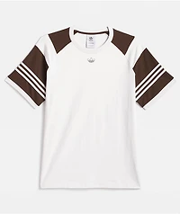 adidas Tyshawn Crystal White & Dark Brown T-Shirt